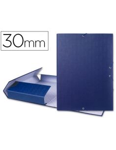 Carpeta proyectos Folio lomo 30mm carton forrado azul PY31