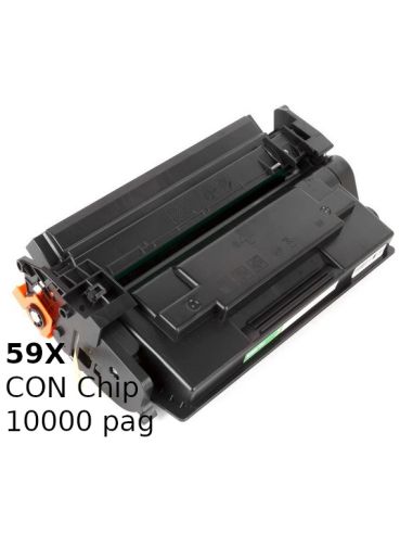 Tóner compatible HP 59X NEGRO CF259X (10000 Pag) CON chip para M404 y mas