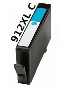 Tinta compatible HP 912XL Cian 3YL81AE (825 Pag)