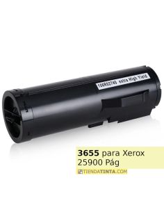 Tóner compatible Xerox 106R02736 Negro 106R02740 106R02738 (25900 Pag) para WorkCentre 3655