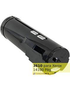 Tóner compatible Xerox 106R02722 Negro 106R02731 106R02720 (14100 Pag) para Phaser 3610 y mas