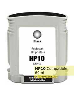 Tinta compatible HP 10 Negro C4844A (69 ml)