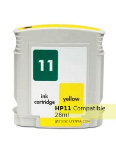 Tinta compatible HP 11 Amarillo (28ml)