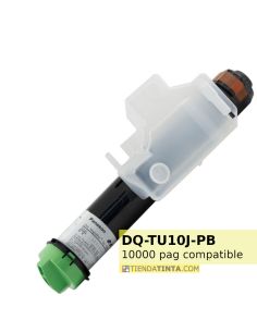 Tóner compatible Panasonic DQ-TU10J-PB Negro + residual (10000 Pag) para Workio DP1515 DP1820