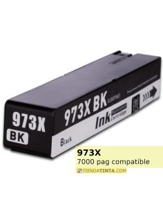 Tinta compatible HP 973X Negro L0S07AE (10000 pág)