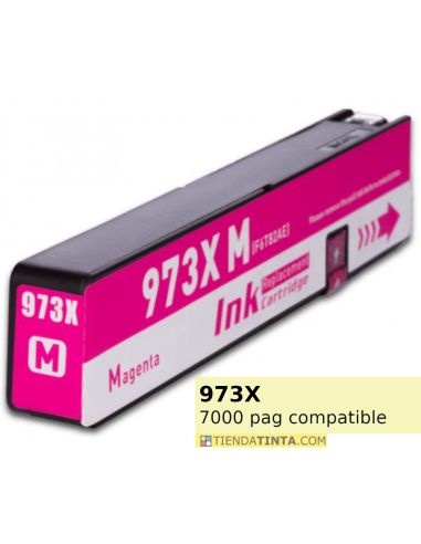 Tinta compatible HP 973X Magenta (7000 Pág)