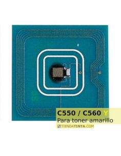 Chip para Xerox C550 / 560 para toner amarillo (2 usos)