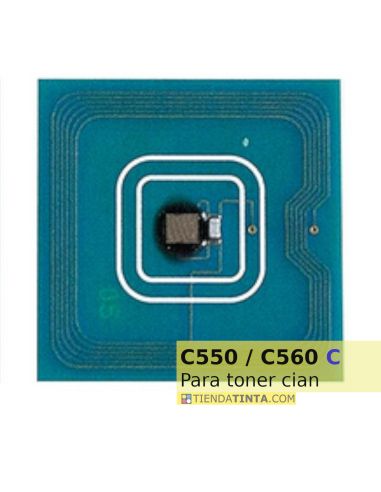 Chip para Xerox C550 / 560 para toner cian (2 usos)