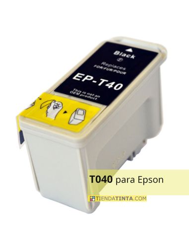 Tinta compatible Epson T040 Negro (17,8ml)