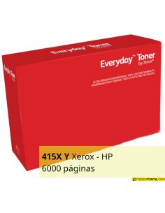 Tóner Xerox para HP 415X Amarillo W2032X 006R04190 (6000 Pag) para M454 y mas