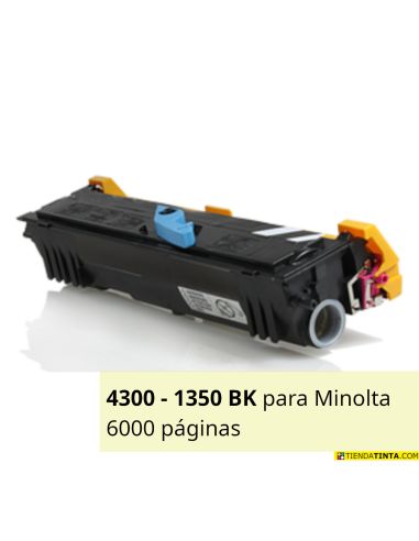 Tóner compatible Konica Minolta 1300 1350 Negro 4518812 (6000 Pag)