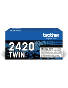 Pack tóner Brother TN2420TWIN Negro (3000 Pag x 2) para DCPL2510 y mas modelos