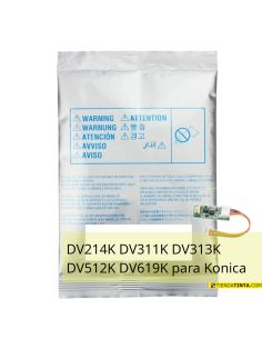 Developer kit para Konica-Minolta DV214K DV311K DV313K DV512K DV619K (180gr)