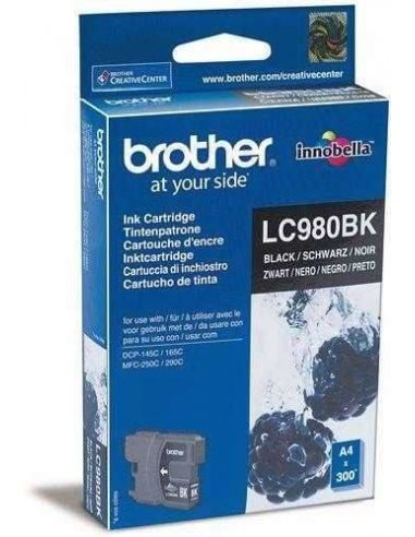 Tinta Brother LC980BK Negro para DCP145 DCP165