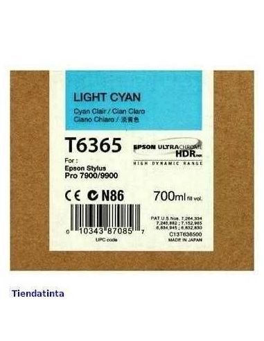 Tinta Epson T6365 Cian Claro (700ml)