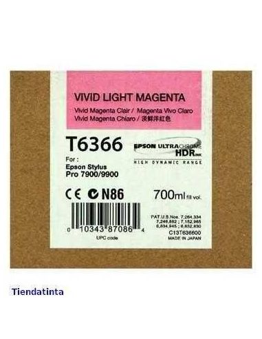 Tinta Epson T6366 Light Magenta (700ml)