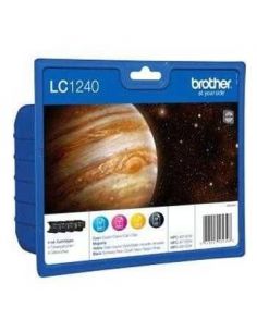 Pack Tinta Brother LC1240VAL BK/C/M/Y (600 pag cada cartucho)