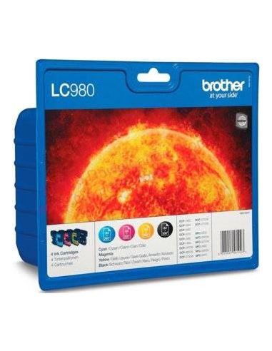 Pack Tinta Brother LC980VAL BK,C,M,Y...