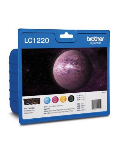Pack Tinta Brother LC1220VAL BK,C,M,Y...