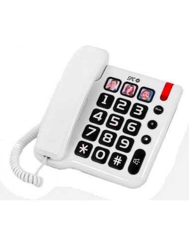 Teléfono Comfort Numbers SPC Blanco 3294