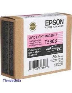 Tinta Epson T580B Magenta Claro VIVID (80ml) Original