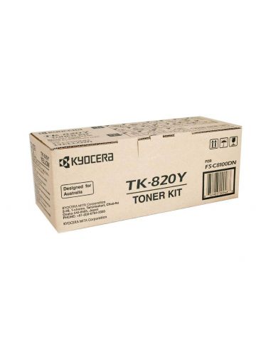 Tóner Kyocera TK-820Y Amarillo (7000 Pág)