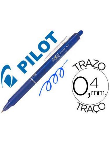 Bolígrafo Pilot Azul borrable Frixion Clicker 0,4mm BLRT-FR7-L