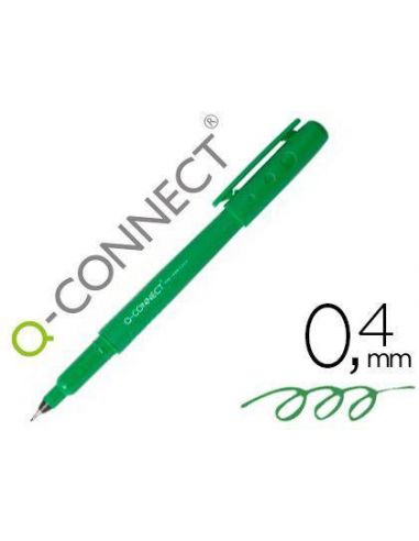 Rotulador punta de fibra fine liner verde 0.4mm KF25010