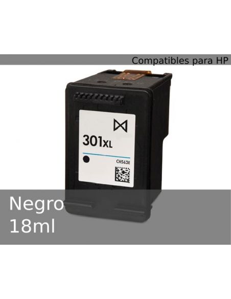 Tinta para HP Negro Nº301XL (18ml)(No original)
