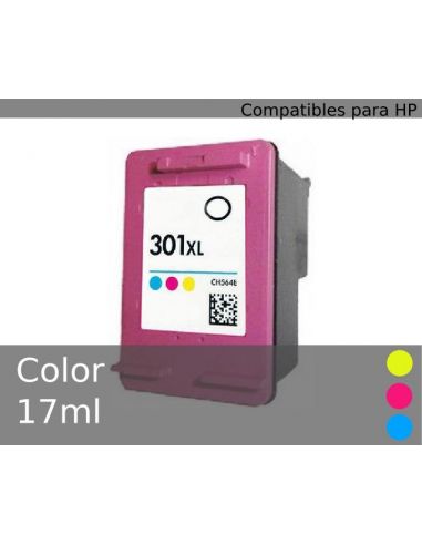Tinta para HP Color Nº301XL (17ml)(No original)