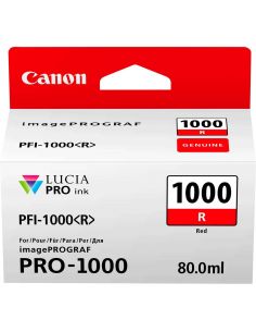 Tinta Canon PFI-1000R Rojo 0554C001AA (80ml)