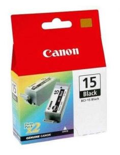 Pack Tinta Canon 15BK Negro 8190A002 (2 Cartuchos)