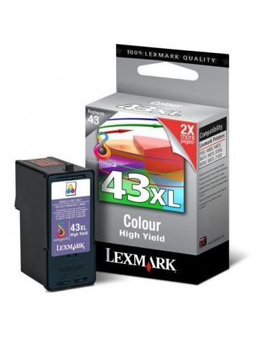 Tinta Lexmark 43XL COLOR 018YX143E (500 pág) Original