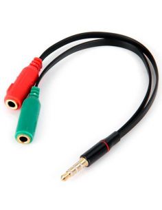 Cable adaptador de sonido Jack 3.5mm Audio/Micro