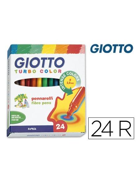 Rotuladores Giotto Turbo Color Surtidos (24 ud)