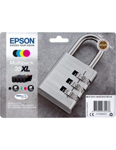 Pack tinta para Epson 35XL BK/C/M/Y (2600 Pag / 1900 Pag)