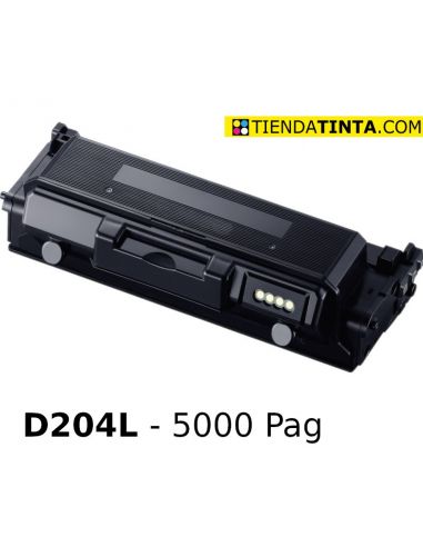 Tóner compatible Samsung D204L Negro (5000 Pag) para M3325 y mas