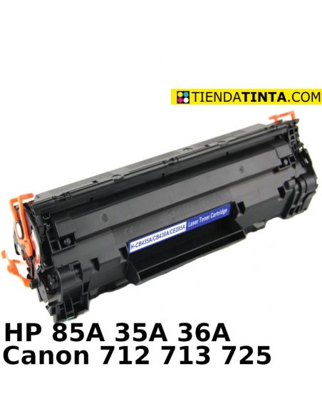 Tóner compatible HP 85A/35A/36A/725/712/713 Negro (2000 Pag) para M1212 y mas