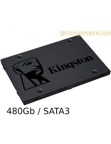 Disco Duro Solido Kingston SSD 480GB 2.5" SATA3 A400 SA400S37/480G (+LPI 5,45€)