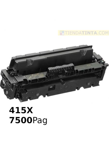 Tóner compatible HP 415X Negro (7500 Pag) sin chip para M454 y mas