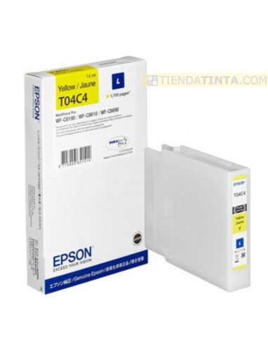 Tinta Epson T04C4 Amarillo (1700 Pag)