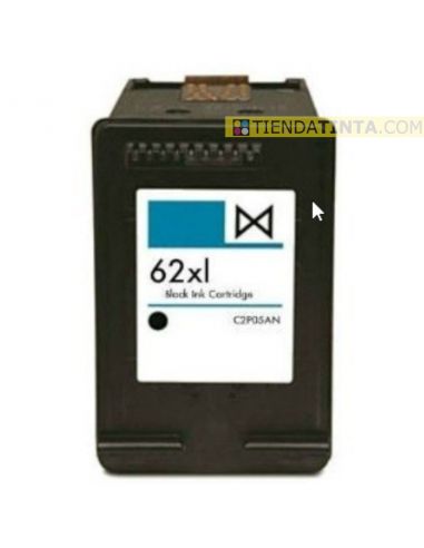 Tinta compatible HP 62XL Negro C2P05AE (600 Pag)