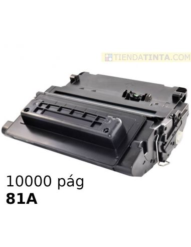 Tóner compatible HP 81A Negro CF281A (10500 Pag) para M604 M605