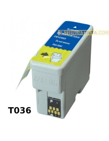 Tinta compatible Epson T036 Negro C13T036140 (11,6ml)