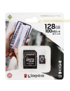 Tarjeta de memoria MICROSD 128Gb 100Mb/s + Adaptador SD card (+LPI 0,24€)