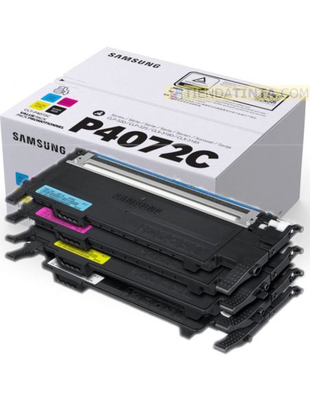 Pack tóner Samsung P4072C Multicolor (1500 Pag) para CLP320 y mas