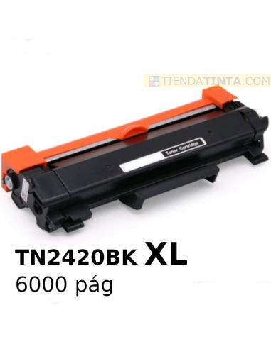 Tóner compatible Brother TN2420BK XL Negro (6000 Pag) para DCPL2510 y mas