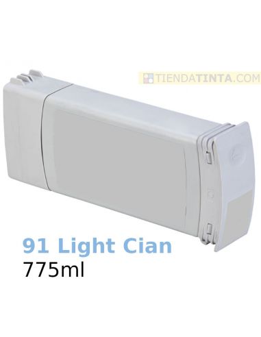 Tinta para HP 91 Light Cian C9470A (775ml)