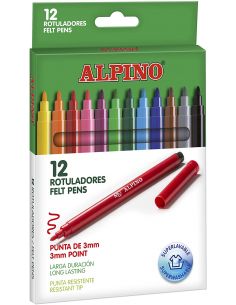 Rotuladores Colores Surtidos 3mm (12 unid) Alpino AR001002