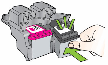Instalación de los cartuchos en las impresoras HP Deskjet
